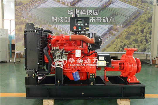 華全55kw柴油IS型四保護單級離心水泵機組